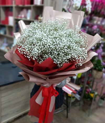 Букет цветов из: Гипсофила в Спасск-Дальнем