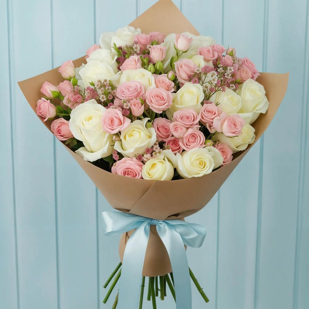 Букет цветов из: Розы в Спасск-Дальнем