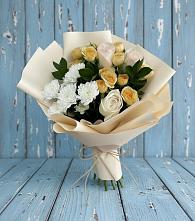 Букет цветов из:  Розы и Хризантемы в Спасск-Дальнем