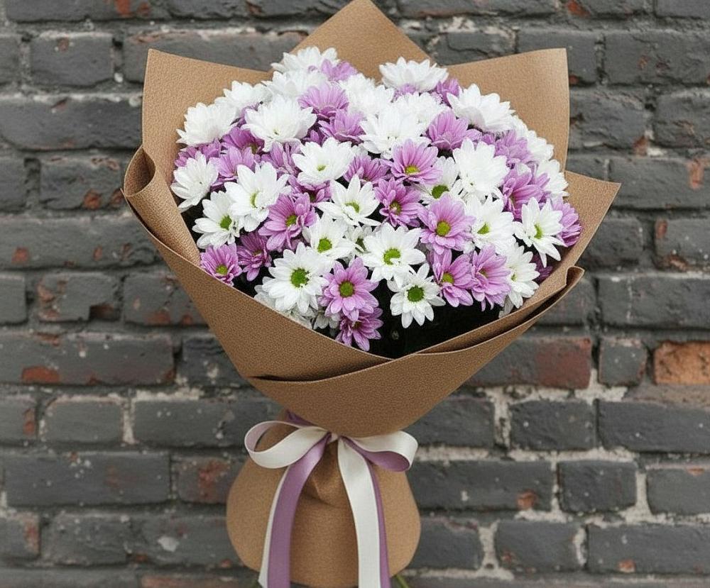 Букет цветов из: Хризантемы в Спасск-Дальнем