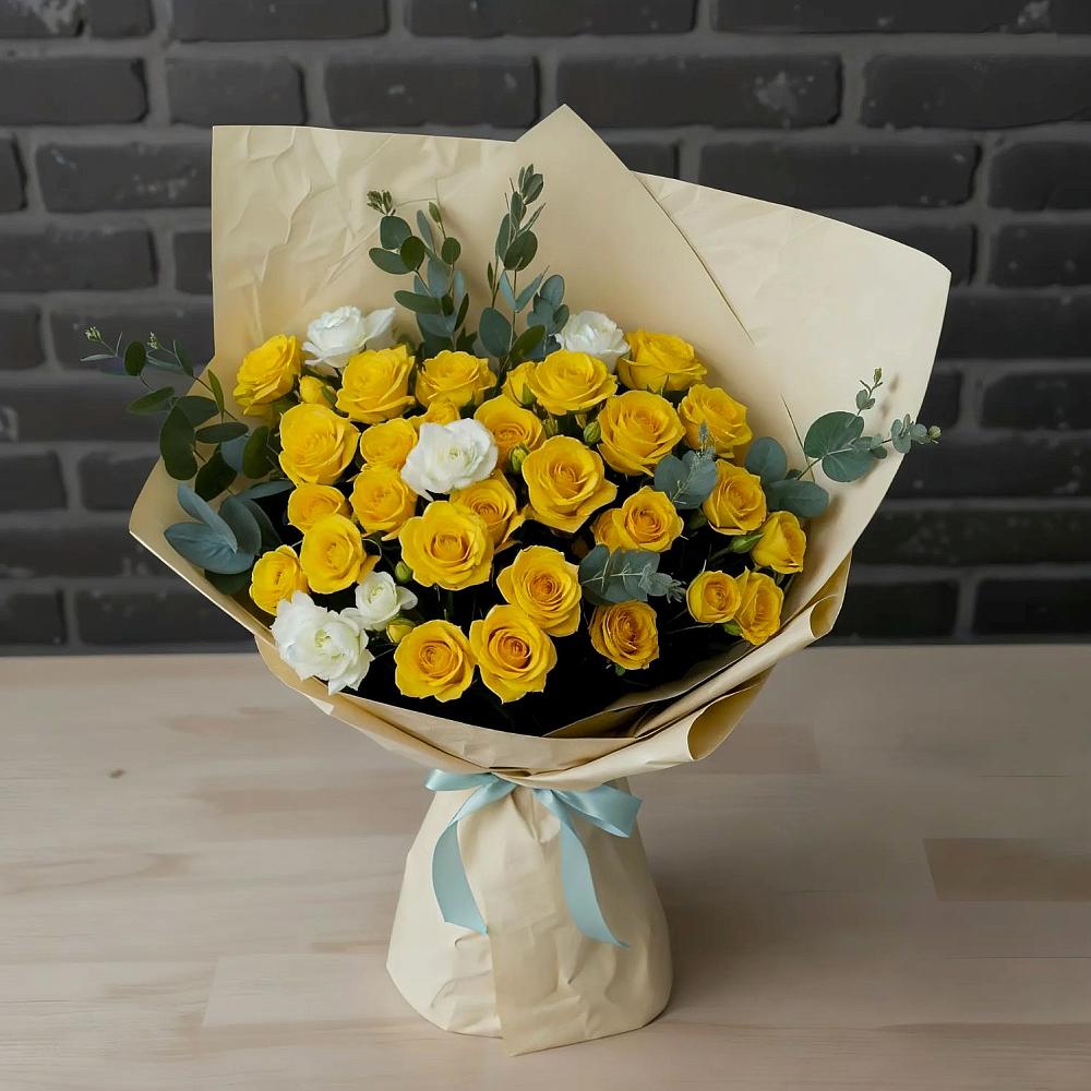 Букет цветов из: Розы в Спасск-Дальнем