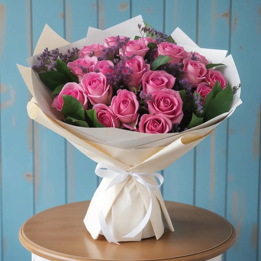 Букет цветов из: Розы в Спасск-Дальнем