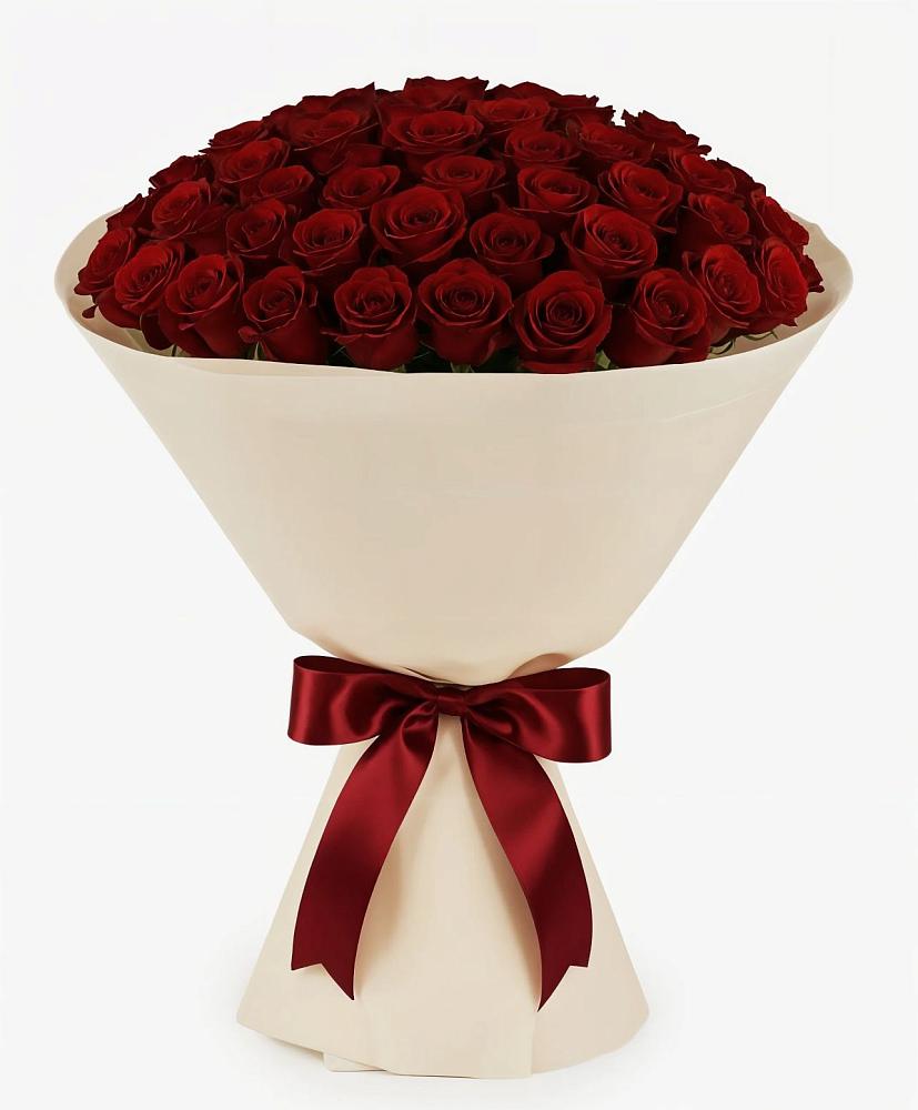 Букет 101 Бордовая роза Блэк Бакарра в Спасск-Дальнем