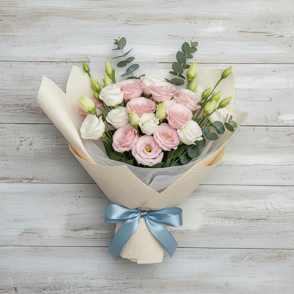 Букет цветов из: Лизиантусы в Спасск-Дальнем